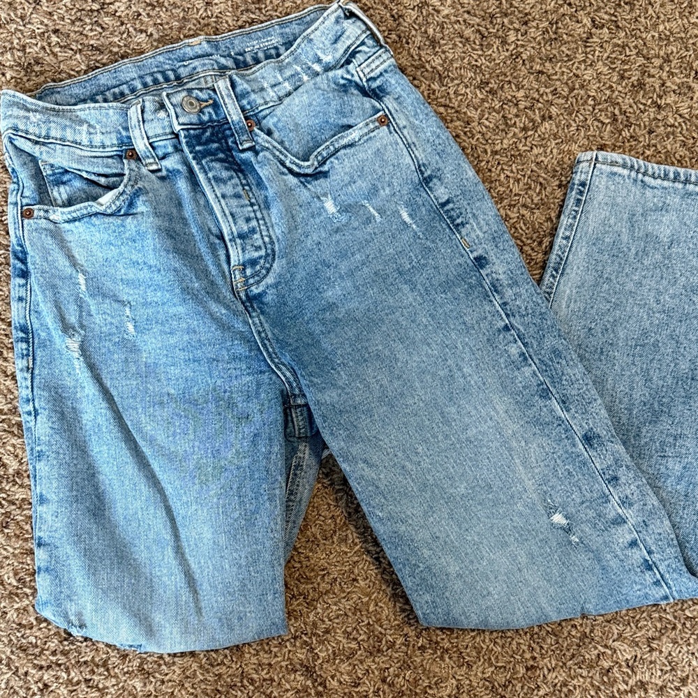 Old Navy Light Blue Straight Leg Jeans